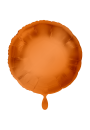 Folienballon 45cm Rund Orange
